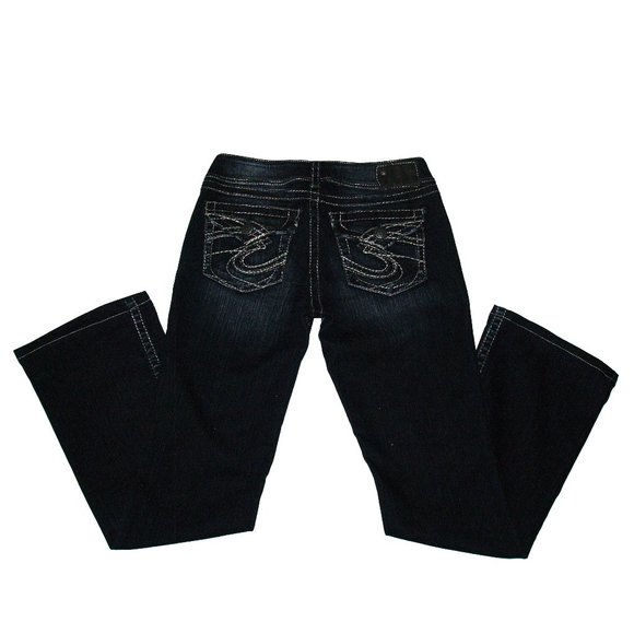 Silver Jeans - SUKI SURPLUS - SAF446 - Mid Rise Boot Cut Blue Denim (27X30) - Picture 11 of 16